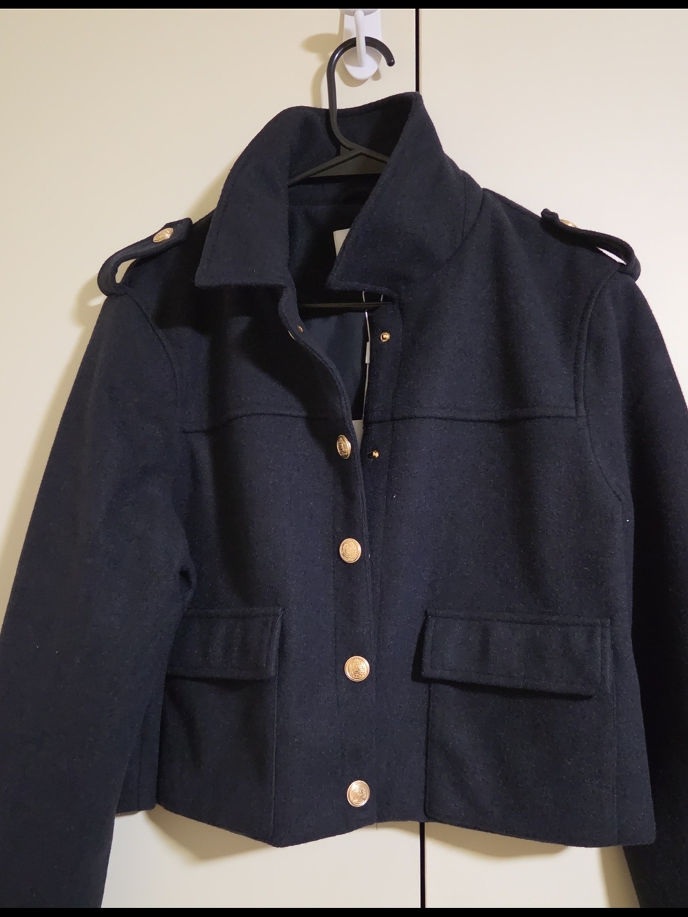 Edit by Jason Wu Women's Collared Cropped Button-Down Military Jacket Size 12